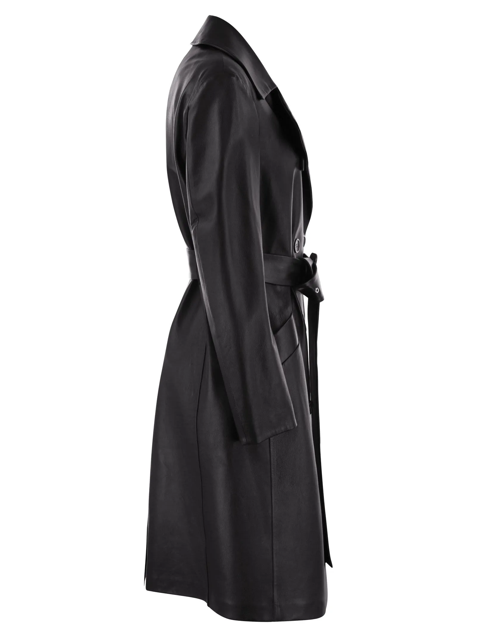 GIOSTRA – Nappa leather trench coat