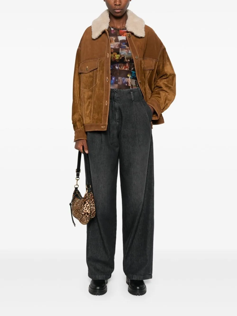   Golden Goose  Giacca in pelle scamosciata  