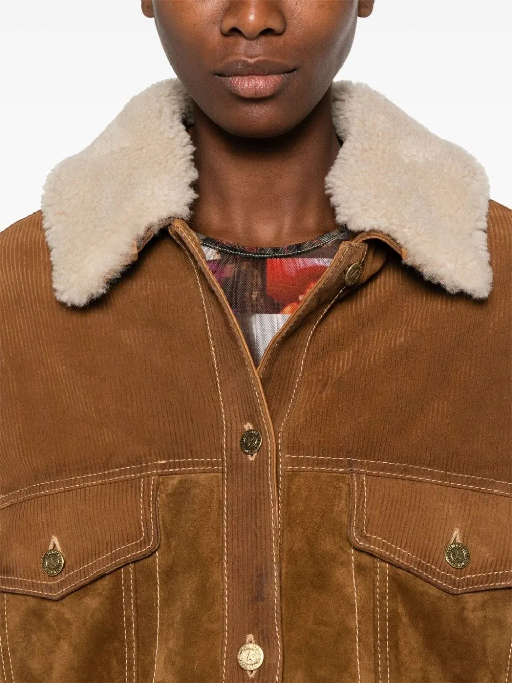   Golden Goose  Giacca in pelle scamosciata  