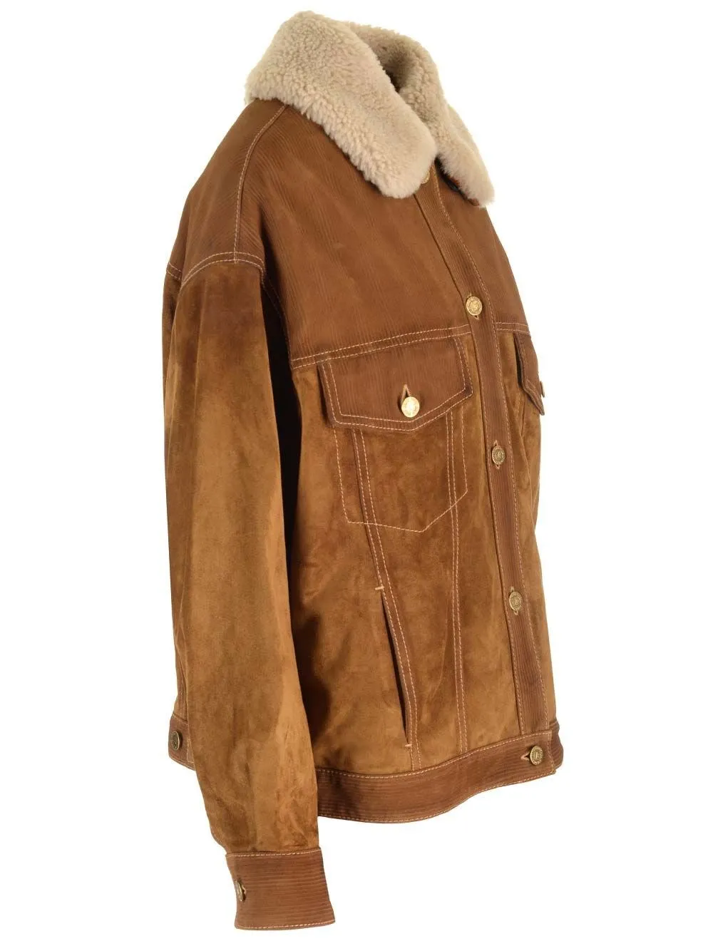   Golden Goose  Giacca in pelle scamosciata  