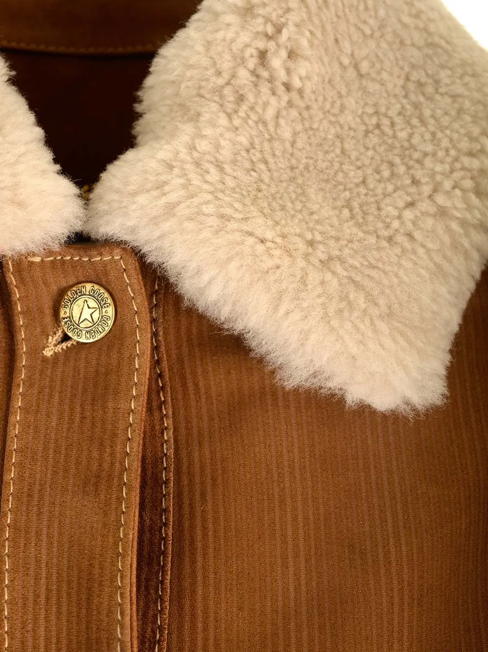   Golden Goose  Giacca in pelle scamosciata  