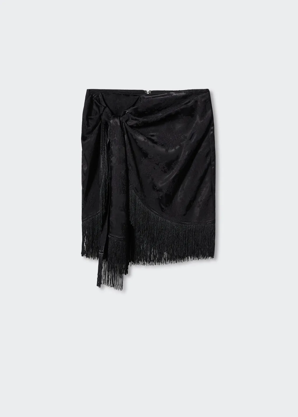 Gonna jacquard frange