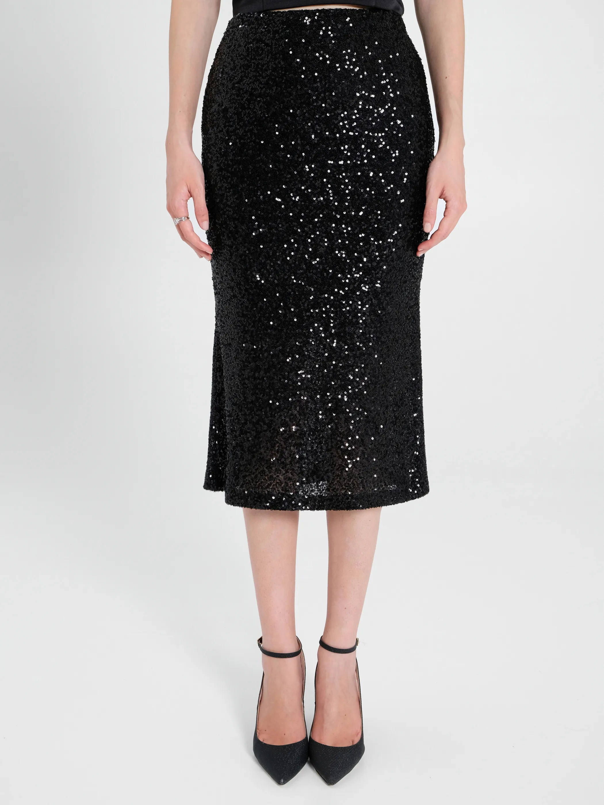      Gonna Longuette in Paillettes     