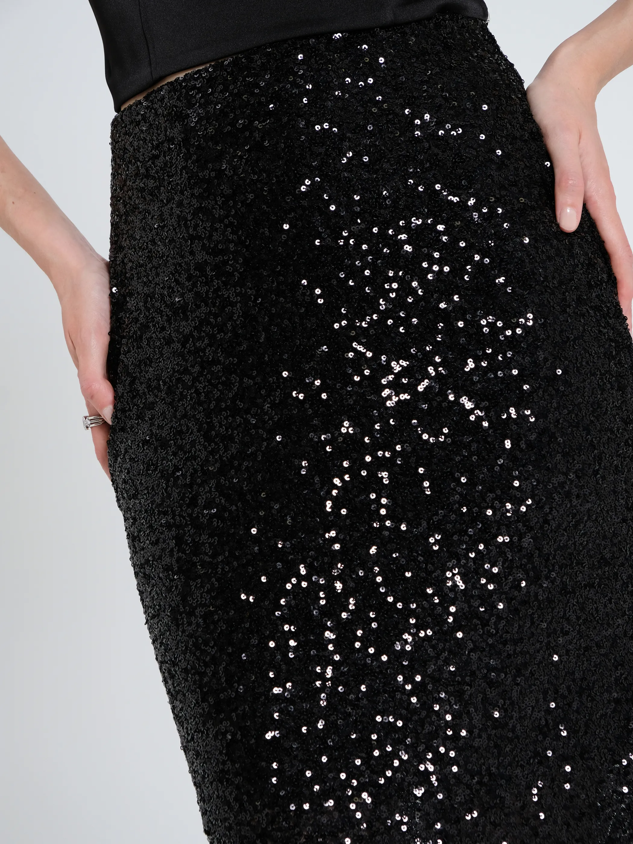      Gonna Longuette in Paillettes     