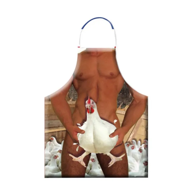 Grembiule da uomo con gallina