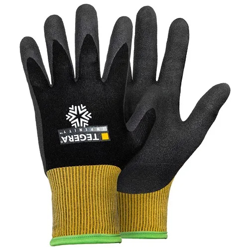 Guanti da lavoro Tegera TEGERA, Tg. 10, in Acrilico, Lana, Nylon, Spandex, col. Nero, giallo