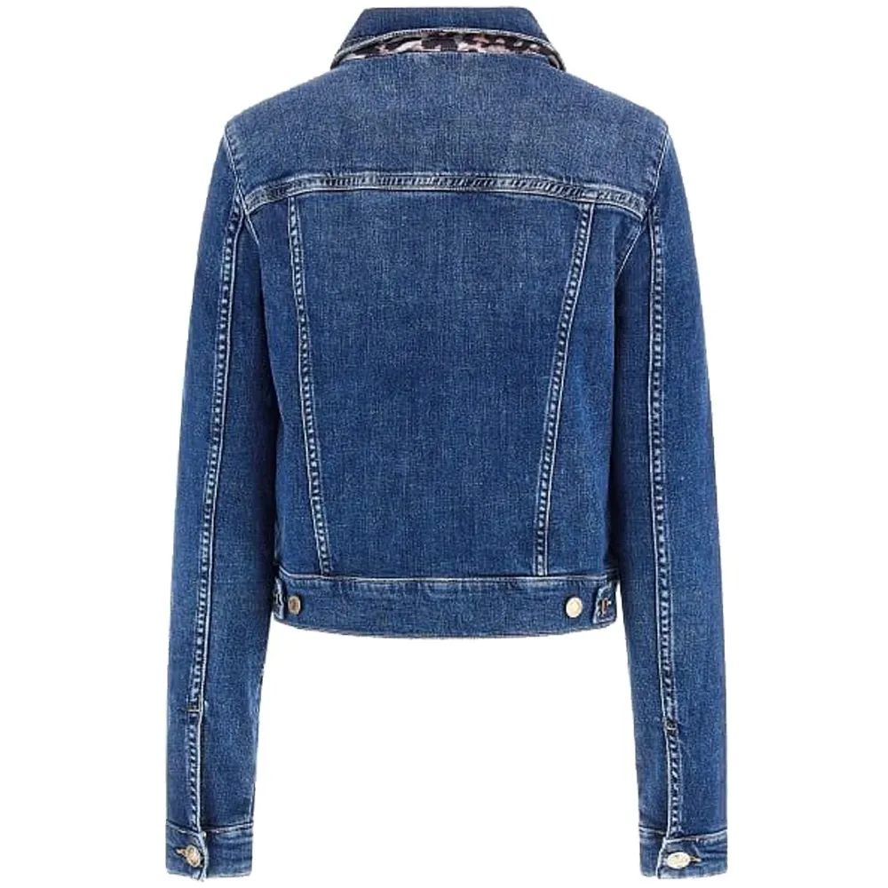 Guess giubbino jeans donna DElya Trucker W4RN01 D5921 ETSH Etosha