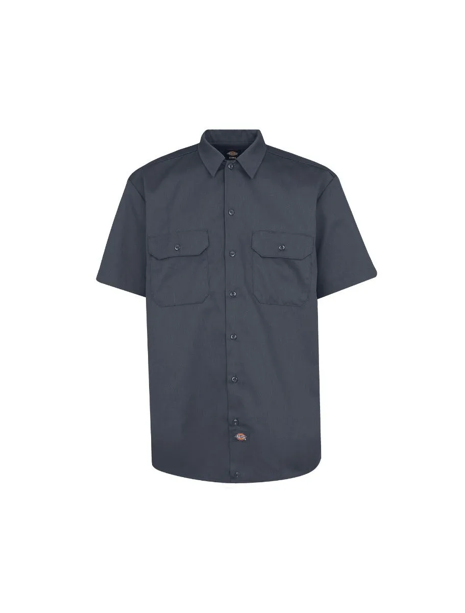 Half Sleeve Shirt in Twill / Grey