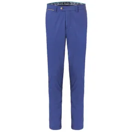 Henk ter Horst: chino di lusso in cotone slim-fit Blu scuro