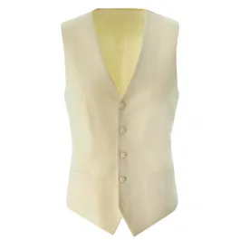 Henk ter Horst microgilet collo a V Creme