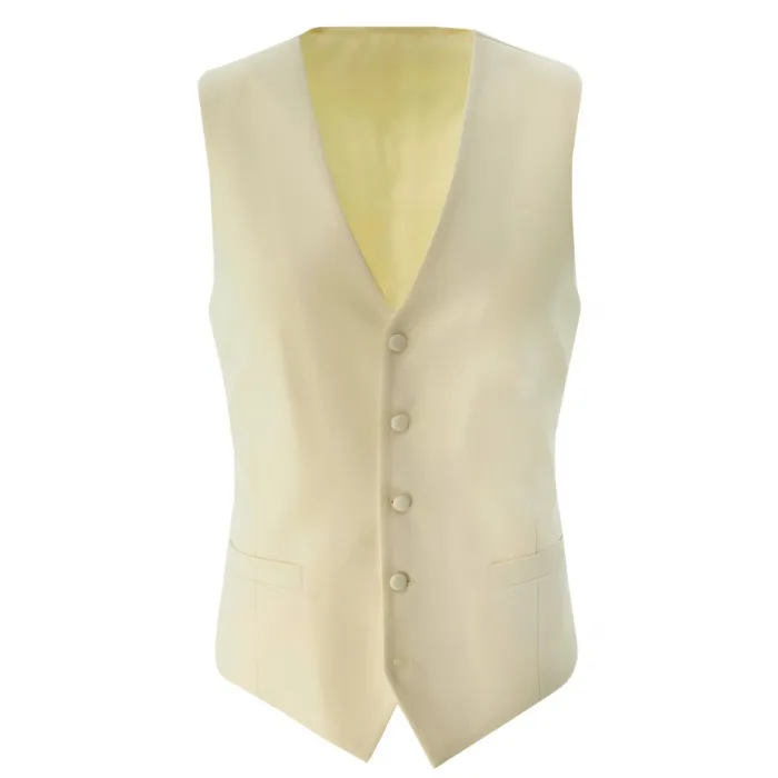 Henk ter Horst microgilet collo a V Creme