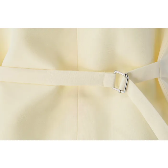 Henk ter Horst microgilet collo a V Creme