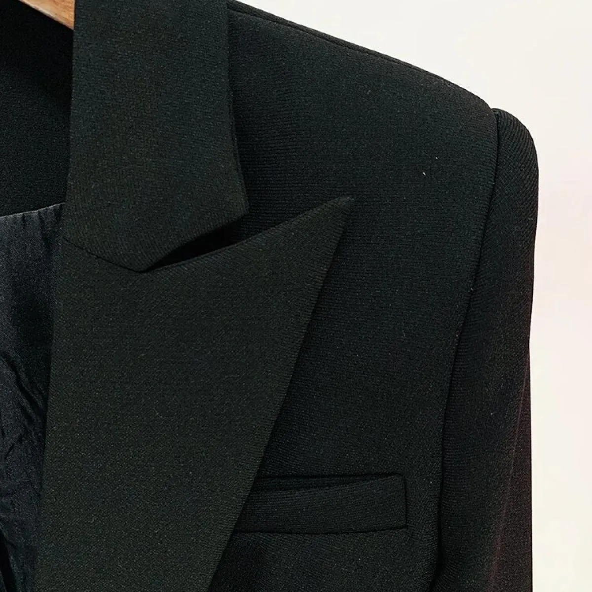 High Street Newest Fashion 2023 Designer Jacket Giacca da donna con vestibilità slim e perline con bottone singolo