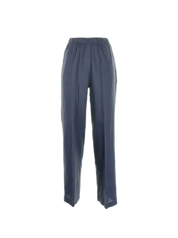 High-waisted palazzo trousers