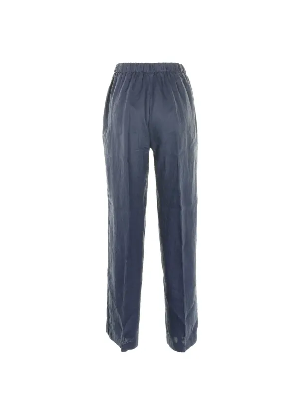 High-waisted palazzo trousers