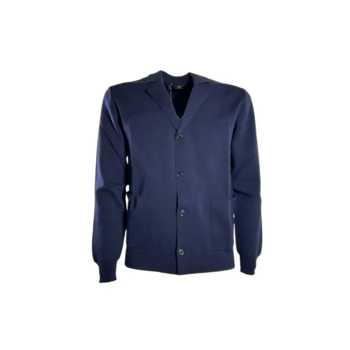 Hosio Cardigan Con Bottoni Blu