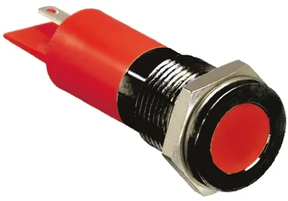 Indicatore da pannello RS PRO Rosso  a LED, 6 → 36V cc, IP67, A filo, foro da 14mm