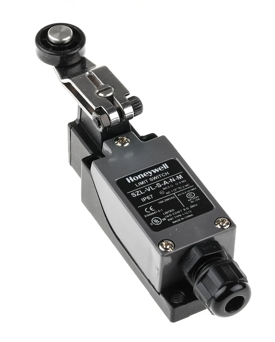 Interruttore di fine corsa Honeywell, Leva a rullo, NO/NC, 380V, 380 V c.a. 0,5A, IP67
