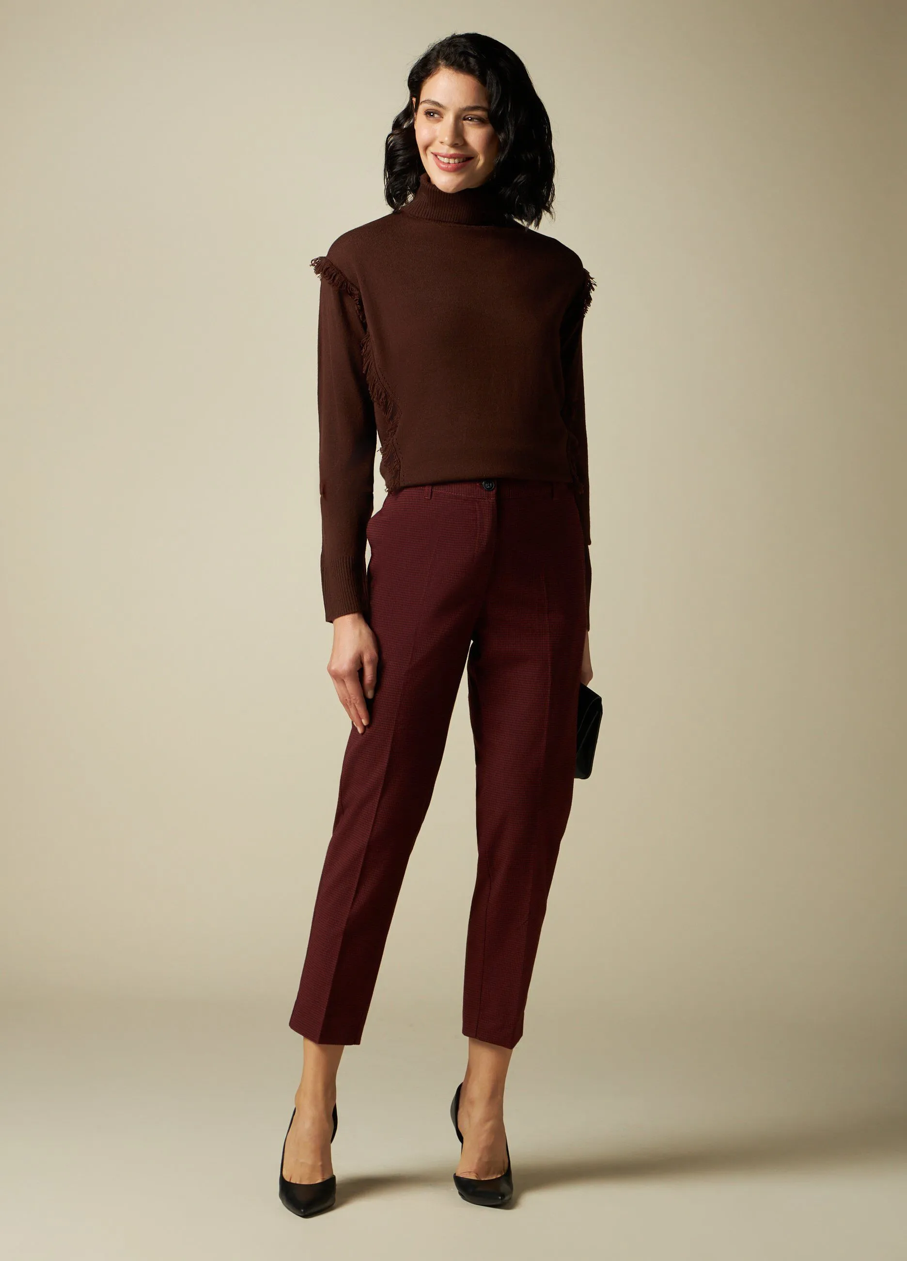 IWIE  Pantaloni a quadri donna