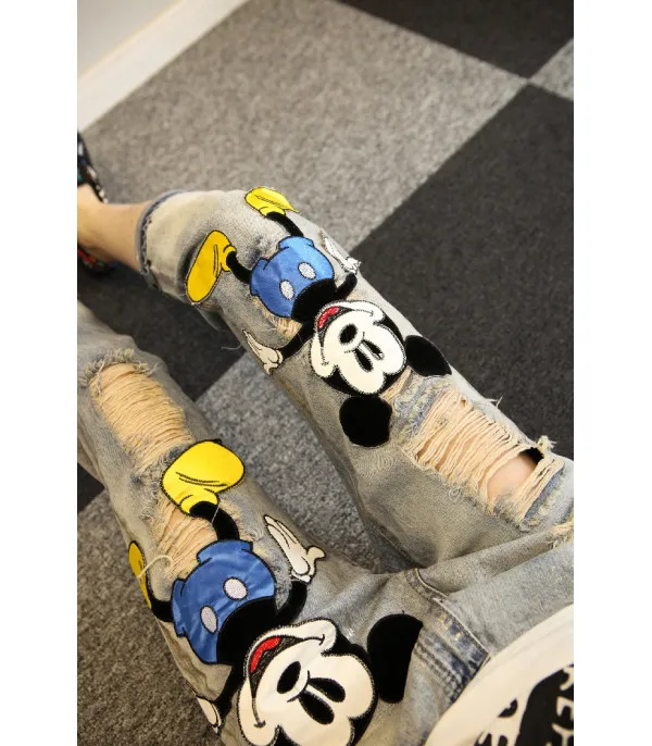 Jeans double Blue Mickey Mouse