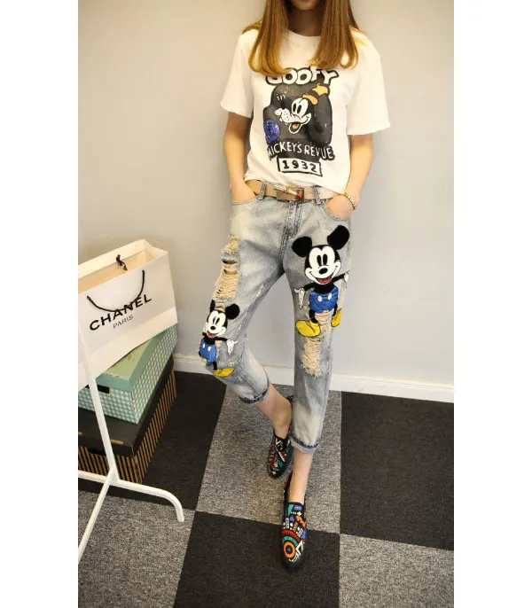 Jeans double Blue Mickey Mouse