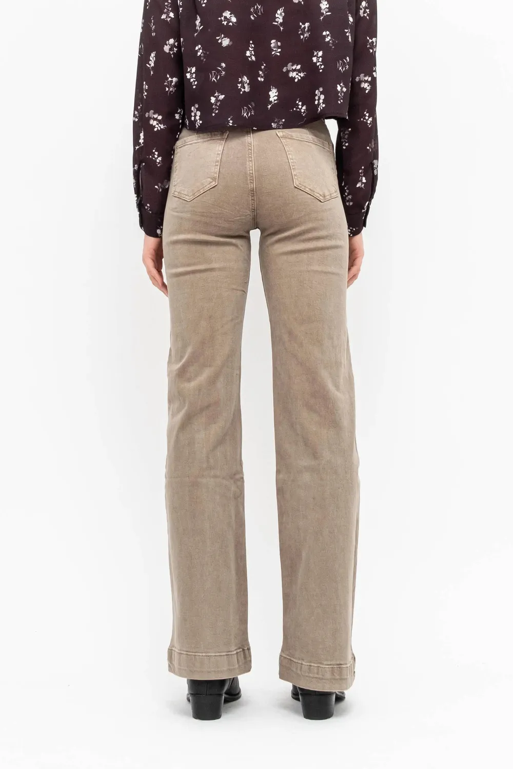 JEANS PALAZZO TASCHINI DAVANTI COLORATO