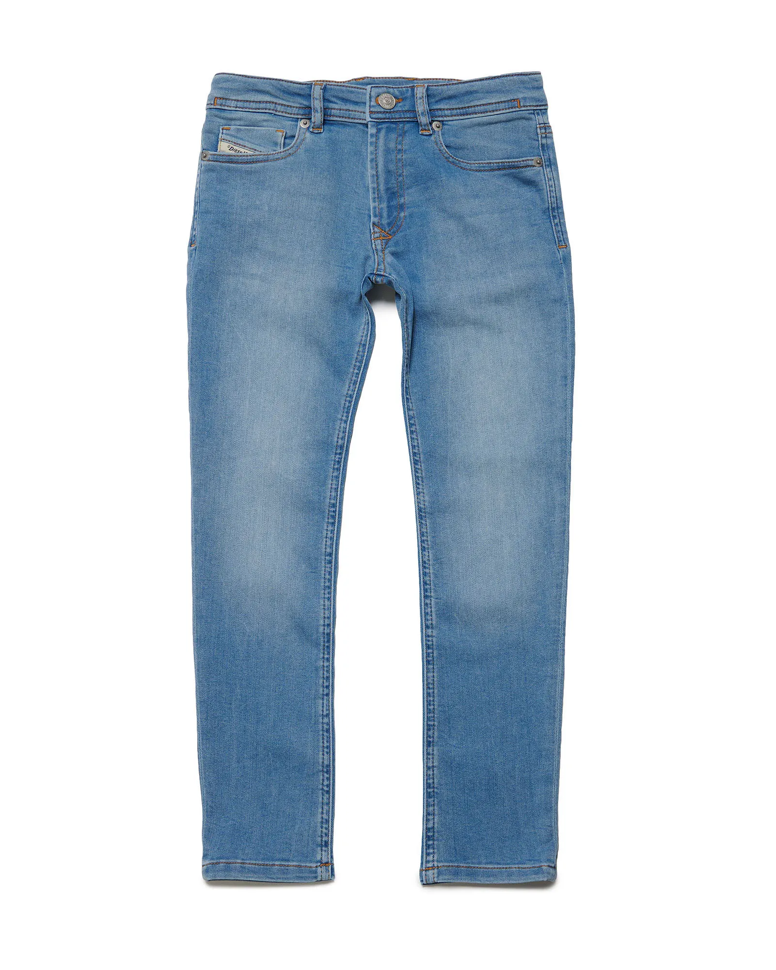 Jeans Sleenker skinny a lavaggio chiaro super stone washed in cotone stretch 4-8 anni