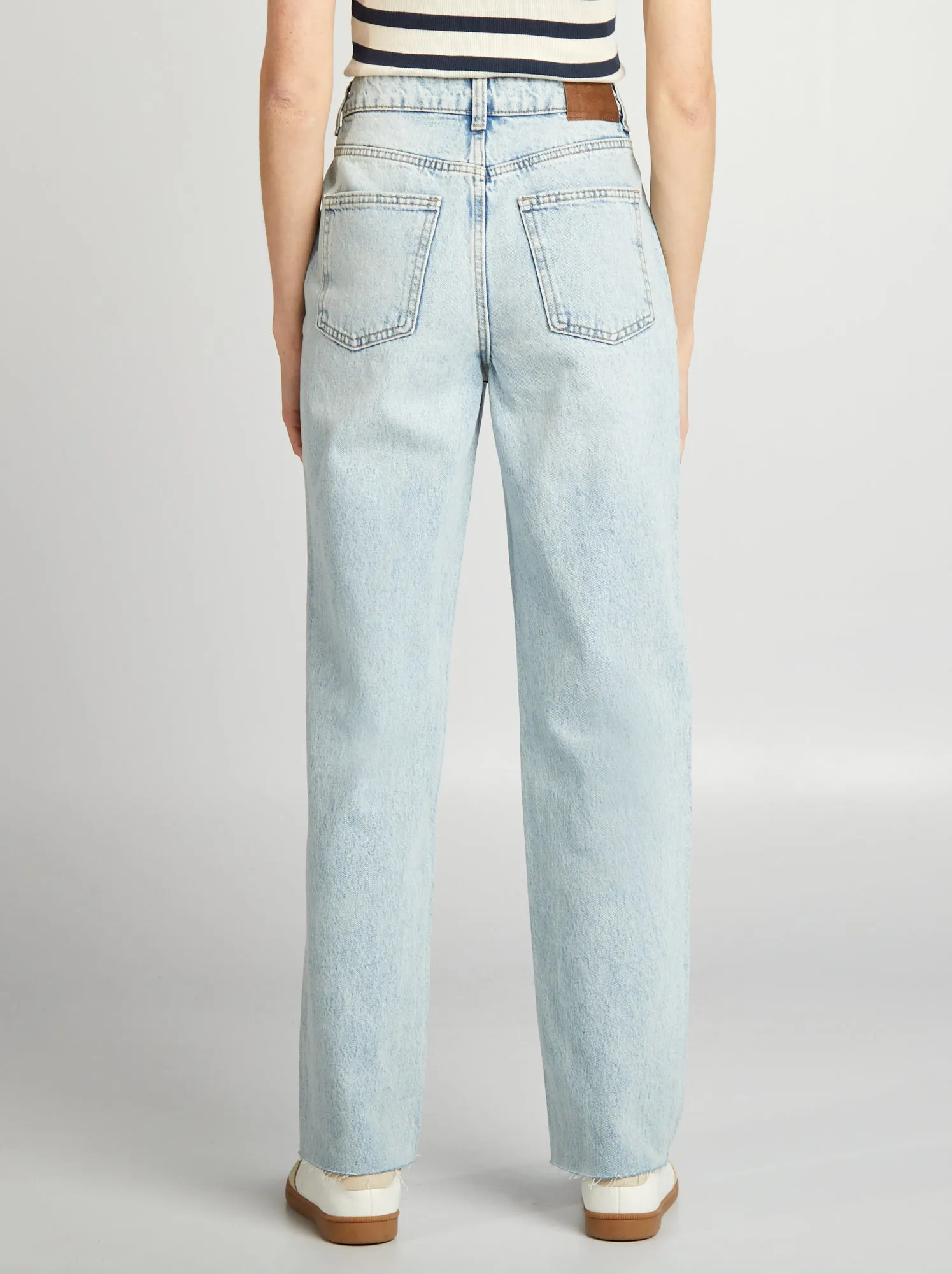 Jeans straight fit délavé - BLU