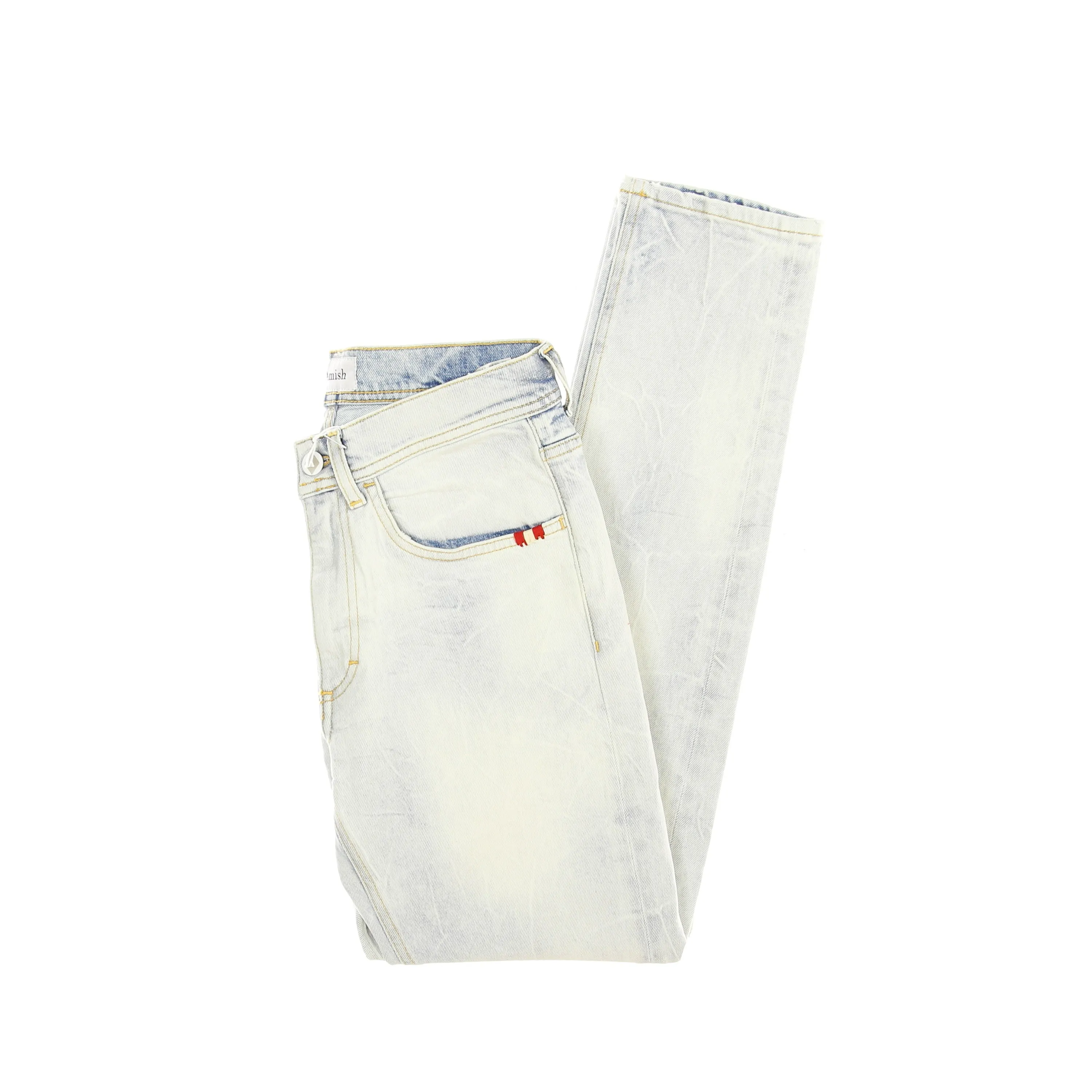 Jeans Uomo David Comfort Crinkle Bleach Denim