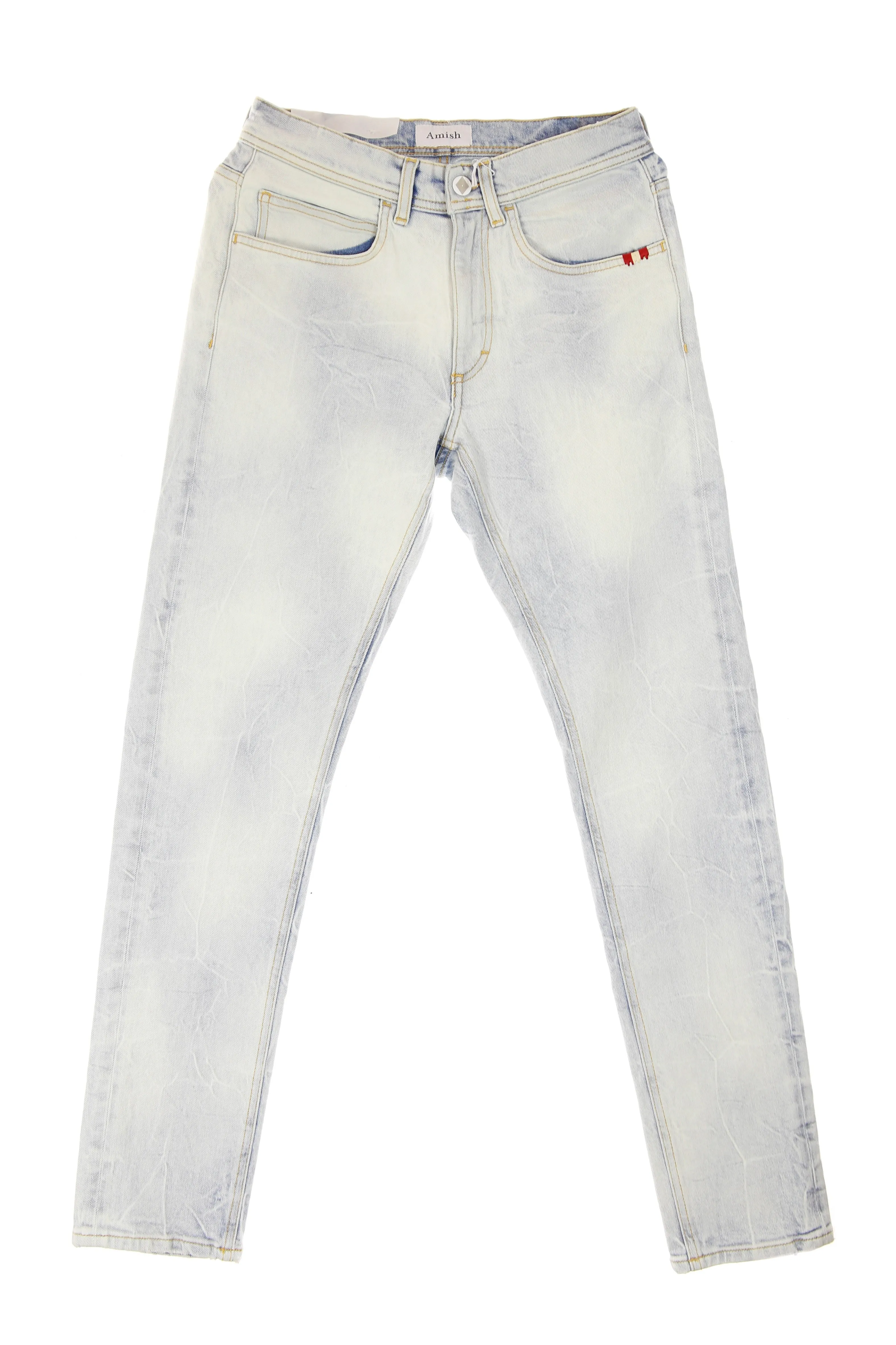 Jeans Uomo David Comfort Crinkle Bleach Denim