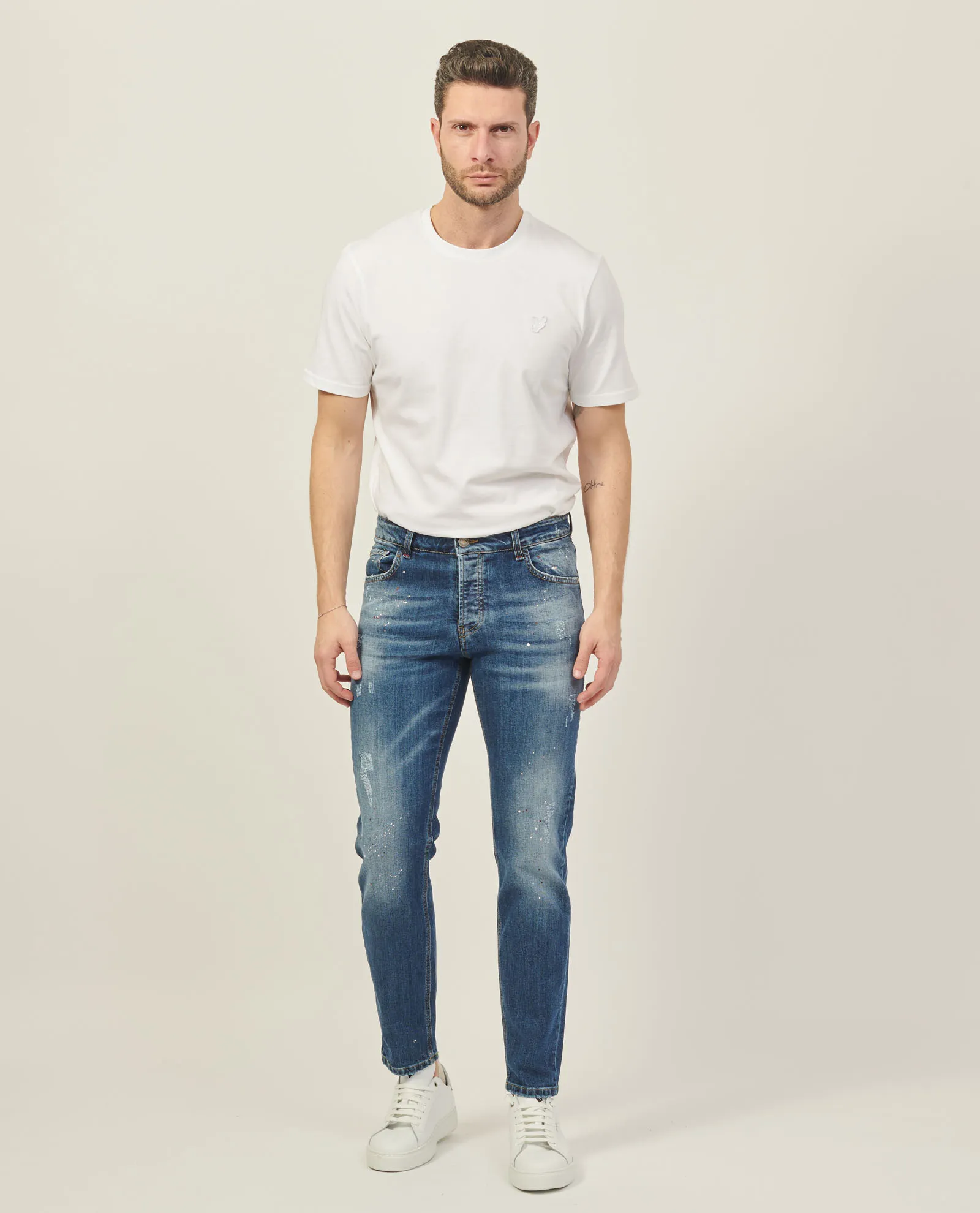 Jeans uomo SetteMezzo a 5 tasche slim fit