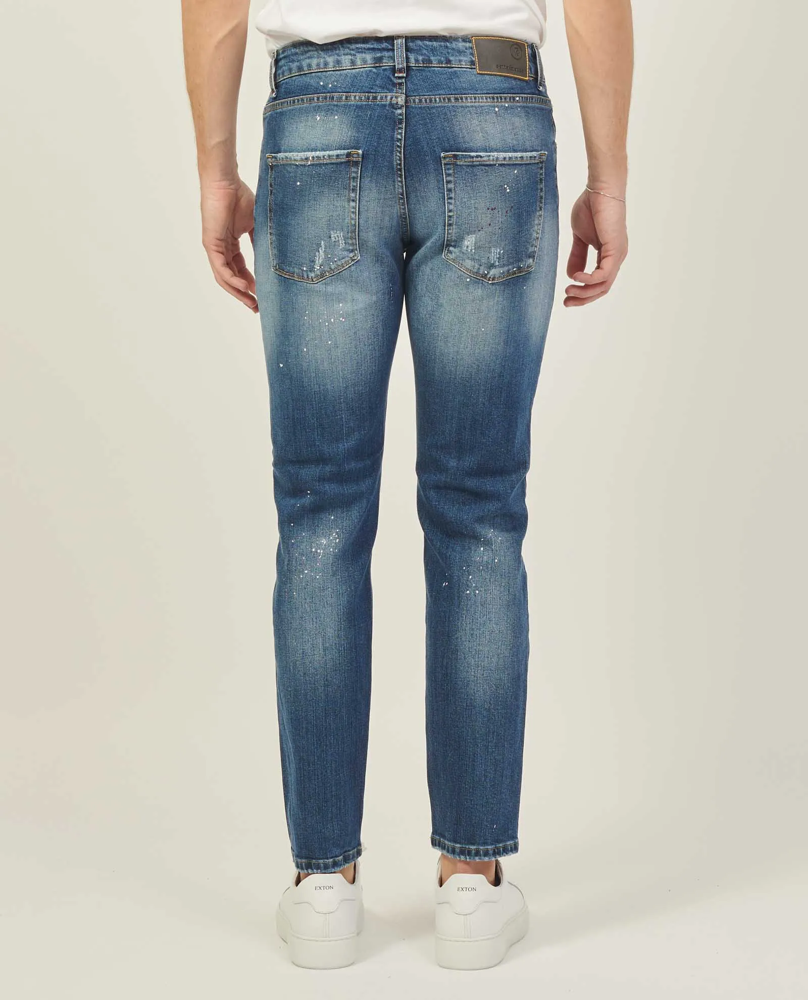Jeans uomo SetteMezzo a 5 tasche slim fit