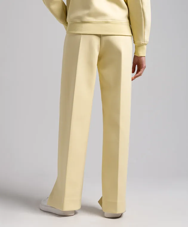 Jil Sander Pantaloni gialli con spacchi J02KA0160J20054