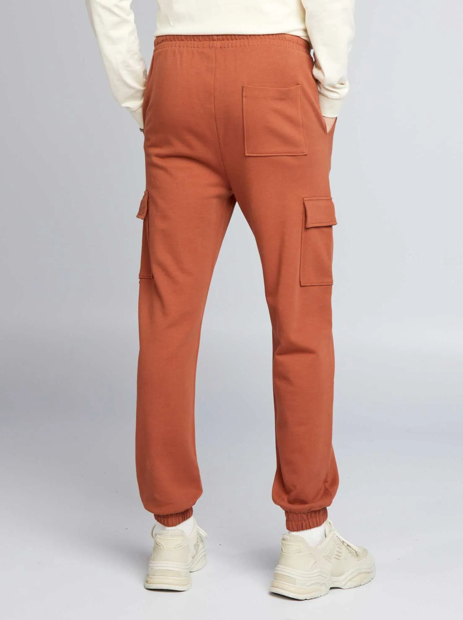 Joggers stile cargo - MARRONE
