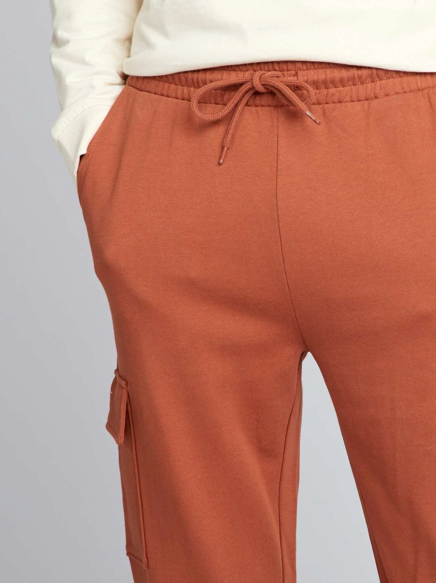 Joggers stile cargo - MARRONE