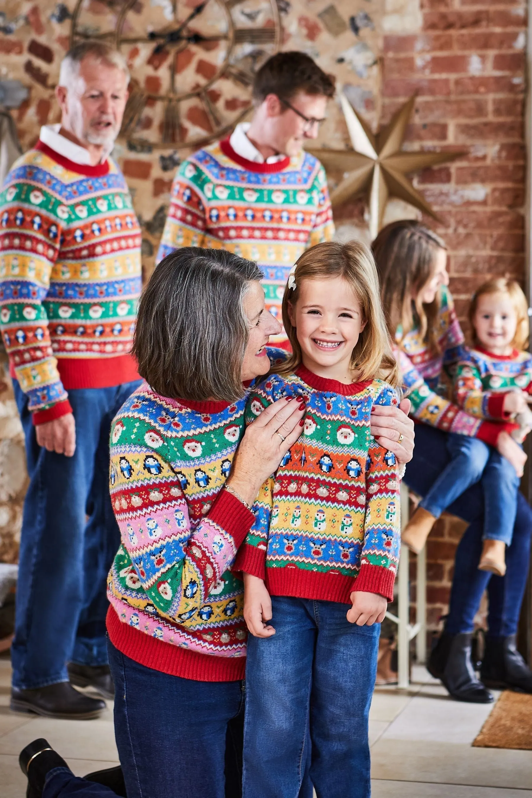 JoJo - Maman Bébé Uomo maglia Natale colorate