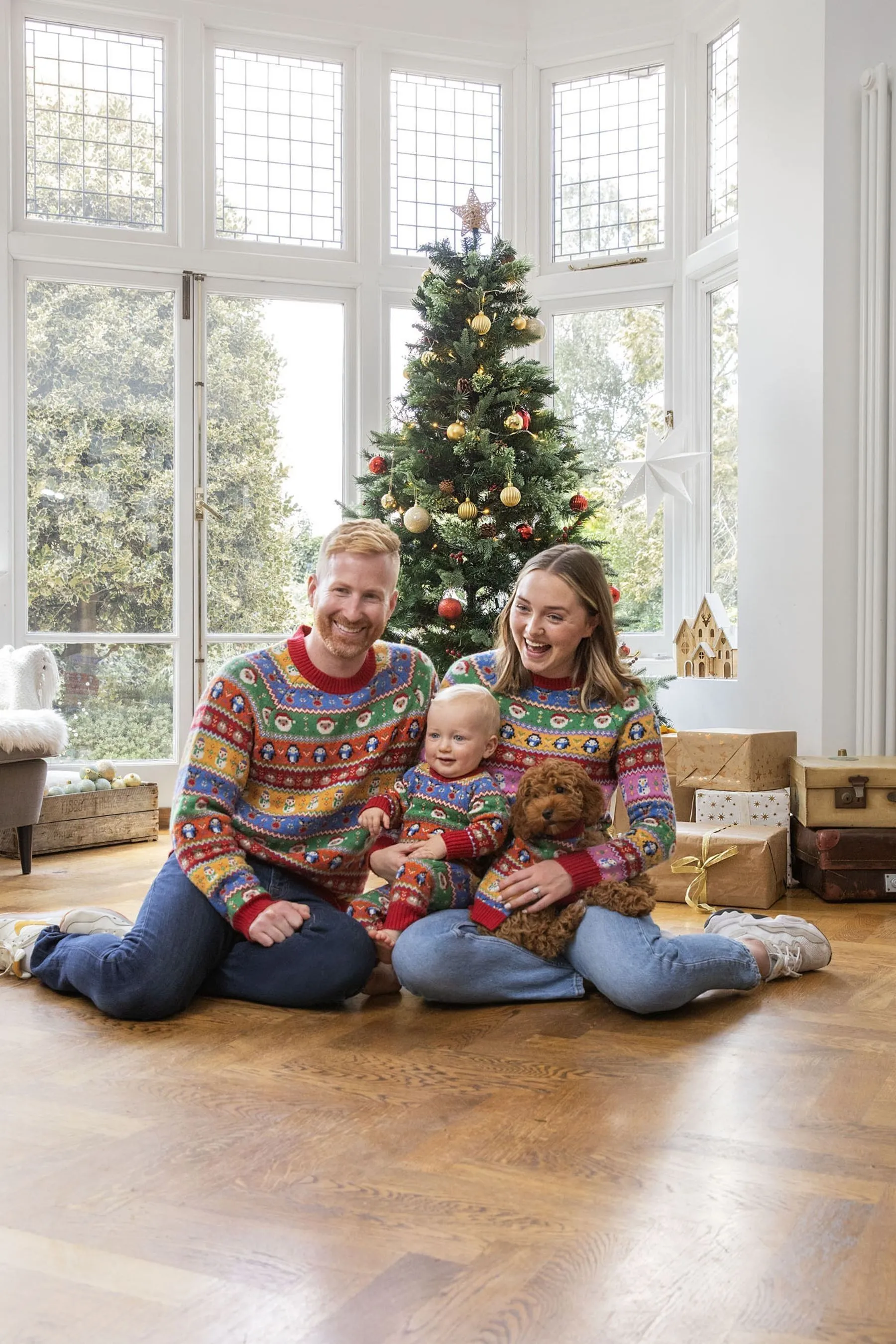 JoJo - Maman Bébé Uomo maglia Natale colorate