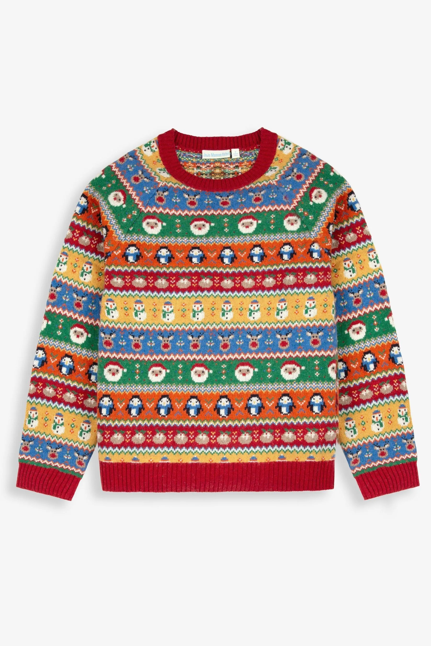 JoJo - Maman Bébé Uomo maglia Natale colorate