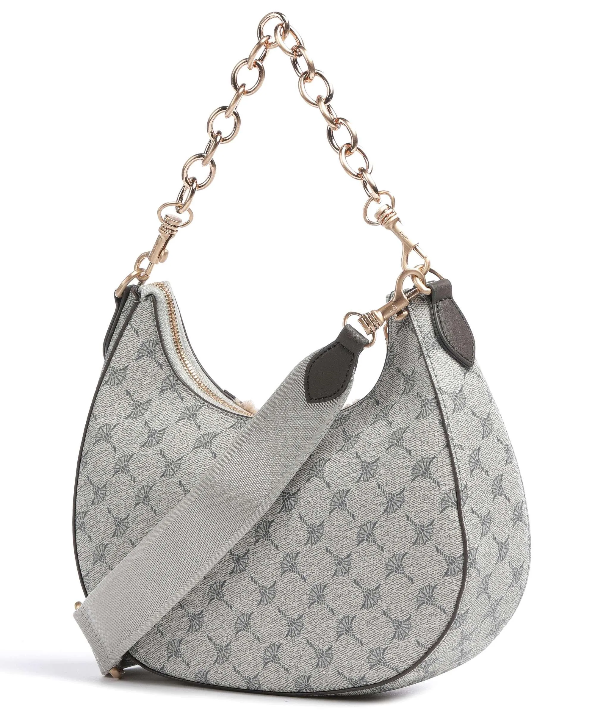  JOOP! Mazzolino Peluche Annina Borsa hobo tela, eco-pelliccia grigio/beige  