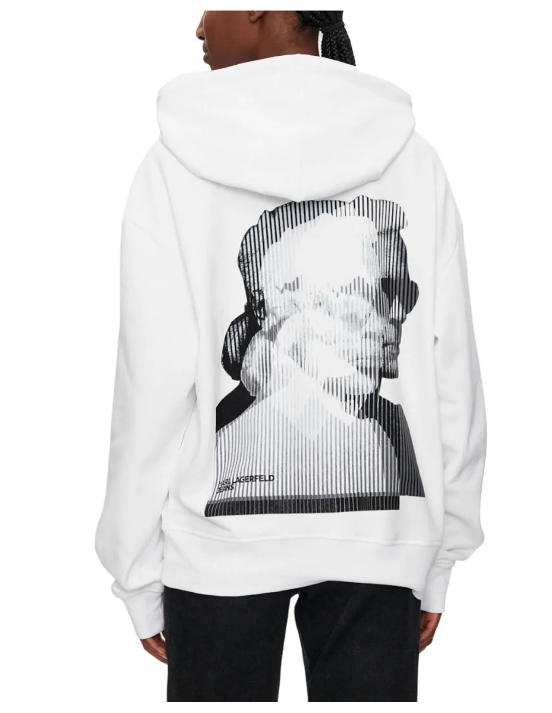 KARL LAGERFELD JEANS FELPA DONNA RELAXED KARL HOOD