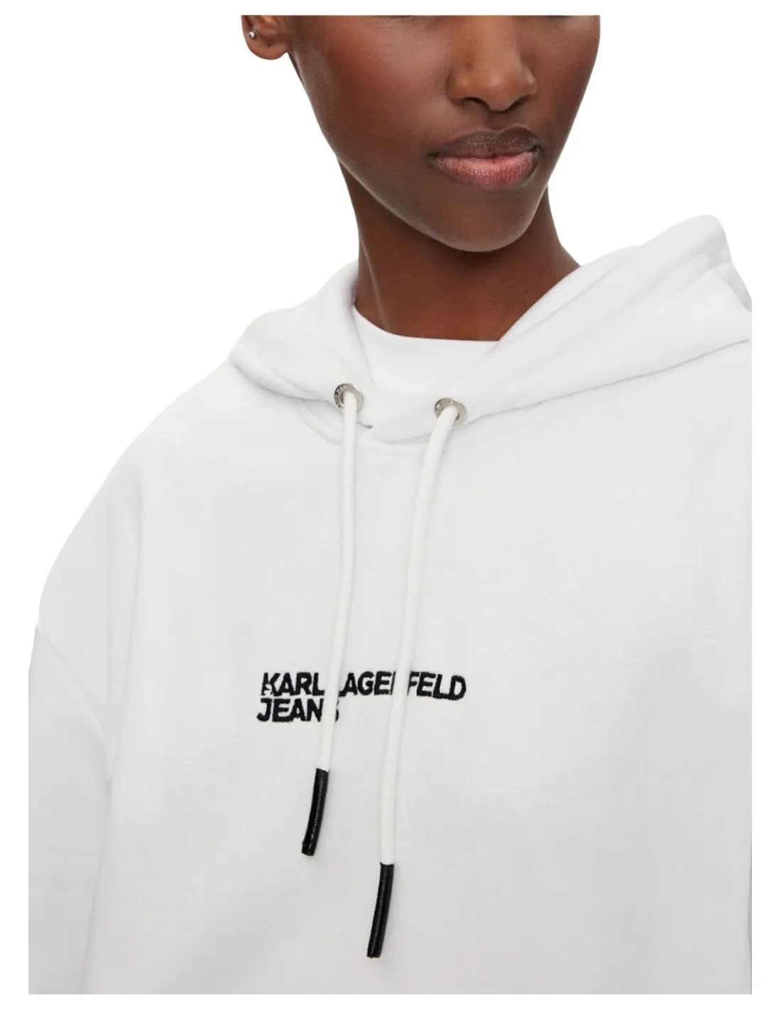 KARL LAGERFELD JEANS FELPA DONNA RELAXED KARL HOOD