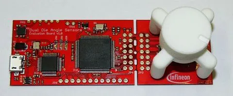 Kit di valutazione TLE5109 EVAL KIT Infineon, con Sensore ad angolo