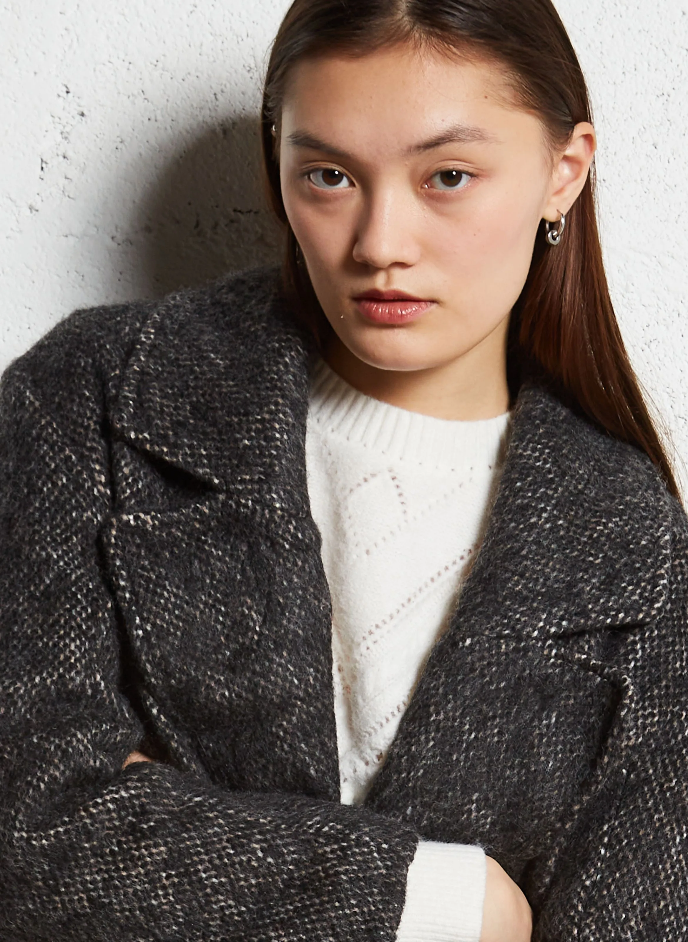  LA PETITE ETOILE   NAELIS - Cappotto collo tailleur | Grigio