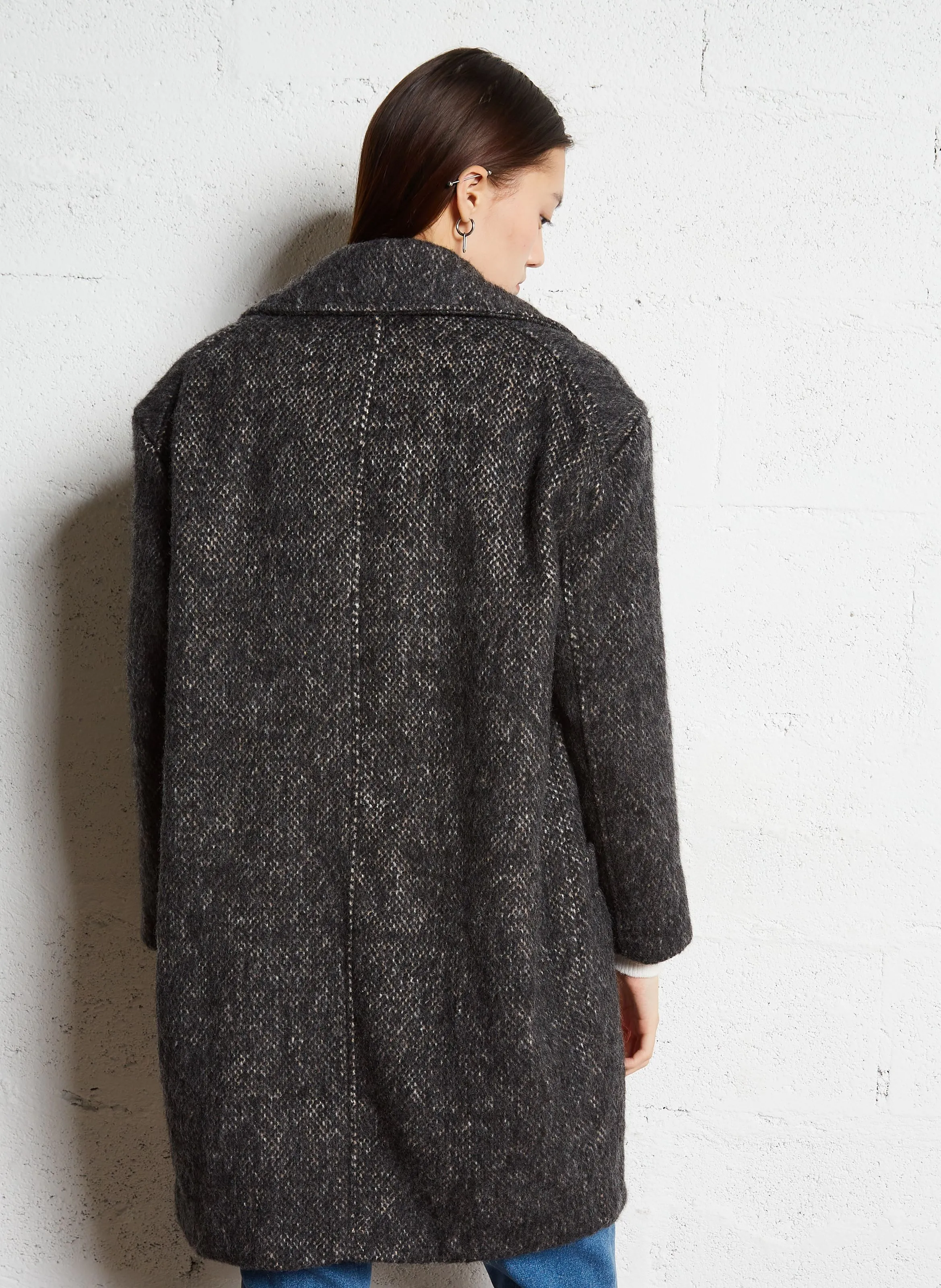  LA PETITE ETOILE   NAELIS - Cappotto collo tailleur | Grigio
