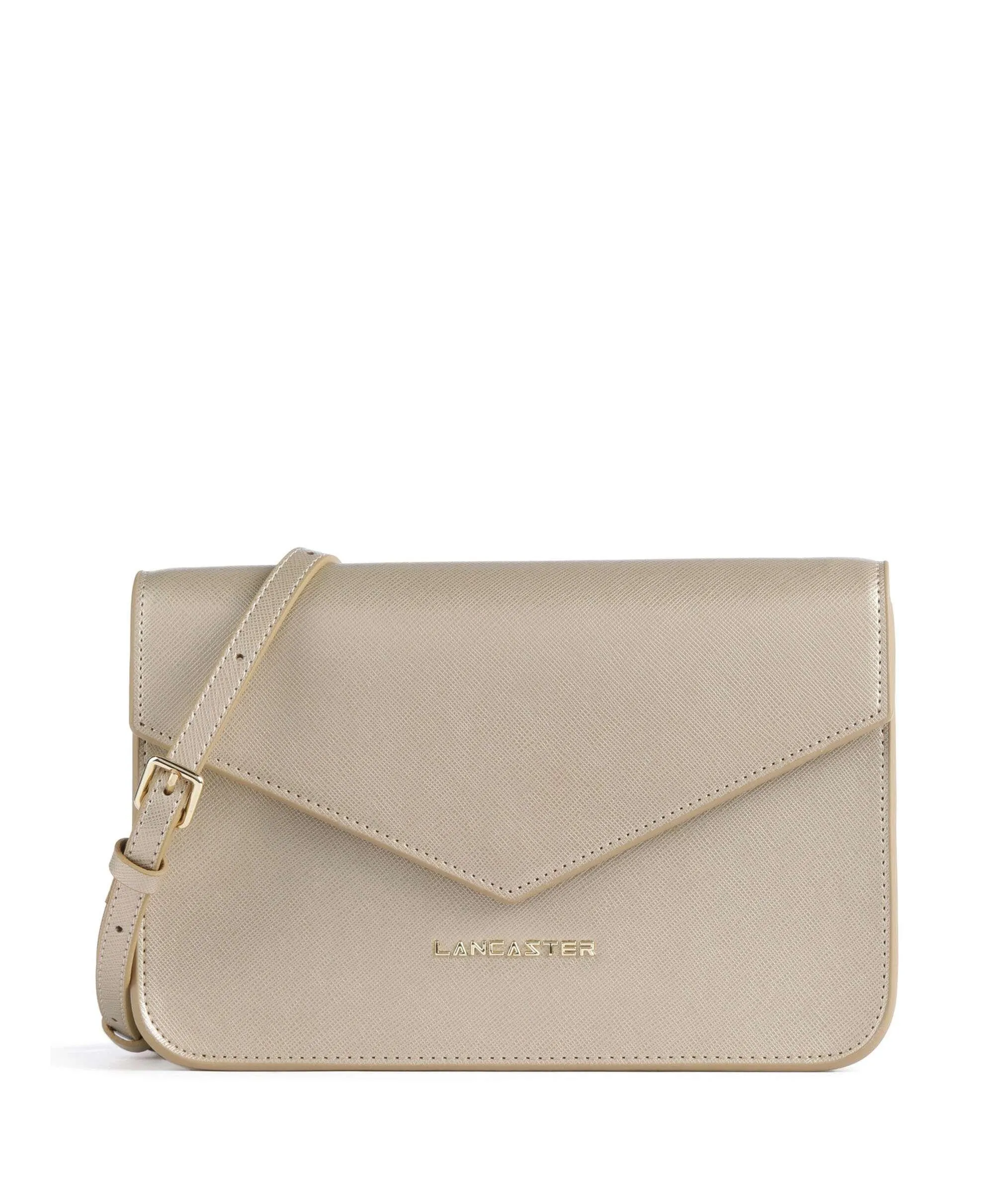  Lancaster Adeline Borsa a tracolla pelle granulata oro  