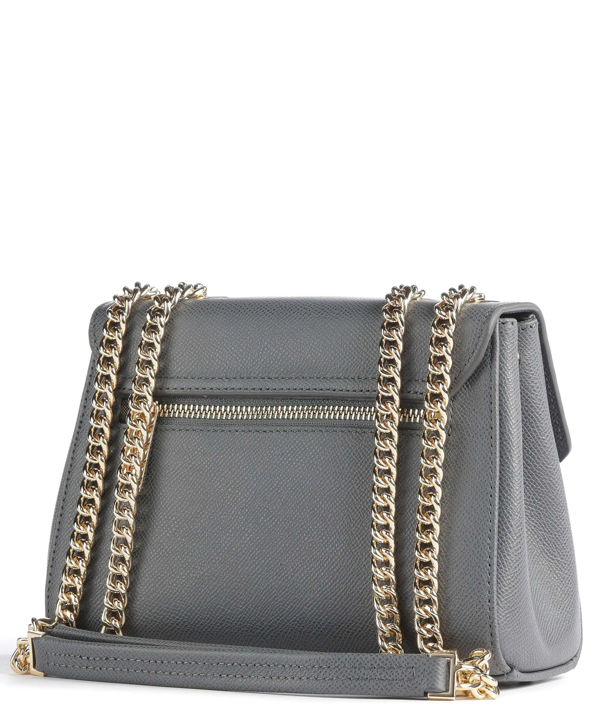  Lancaster Delphino Tina Borsa a spalla pelle di vacchetta grana grigio  