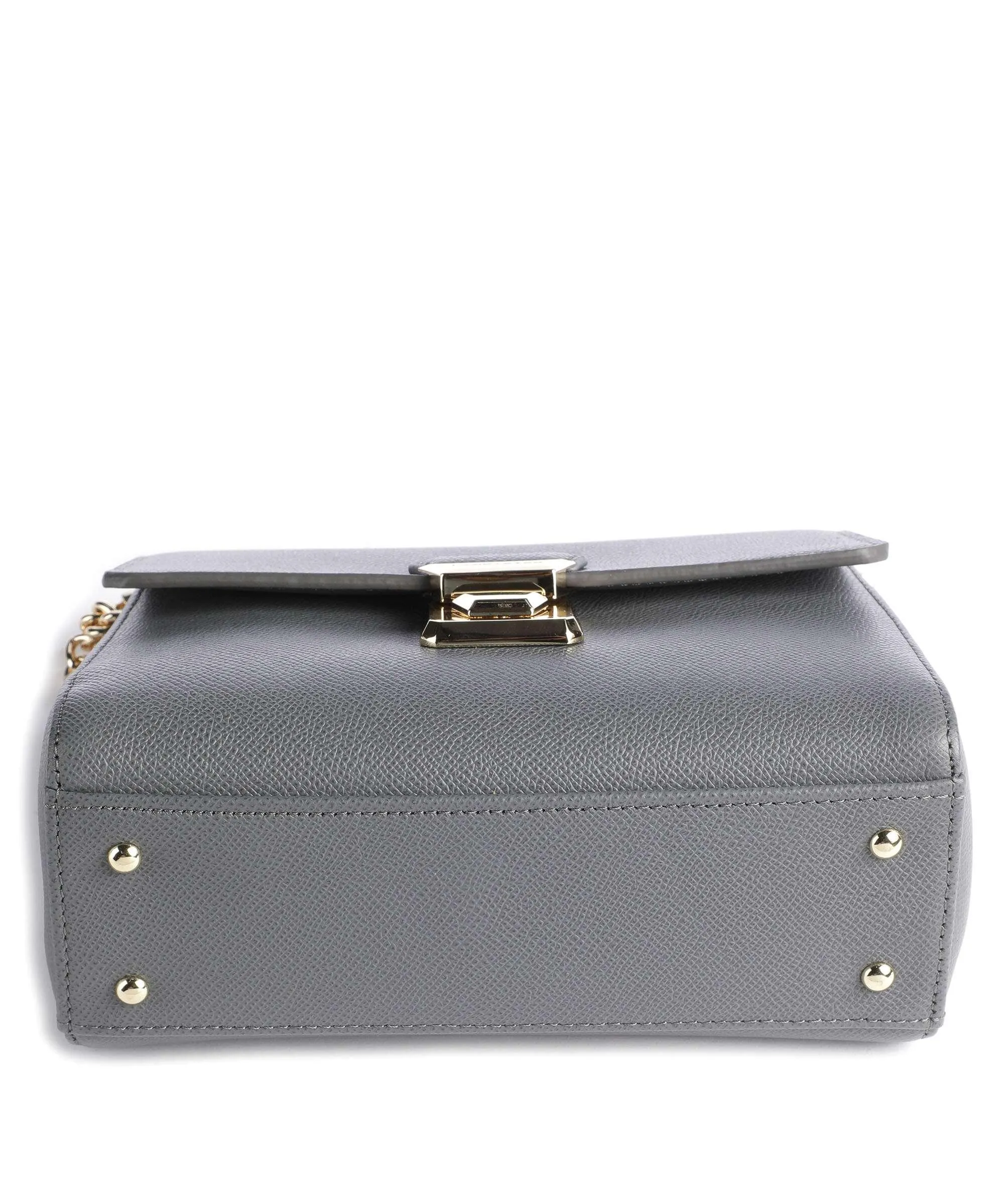  Lancaster Delphino Tina Borsa a spalla pelle di vacchetta grana grigio  