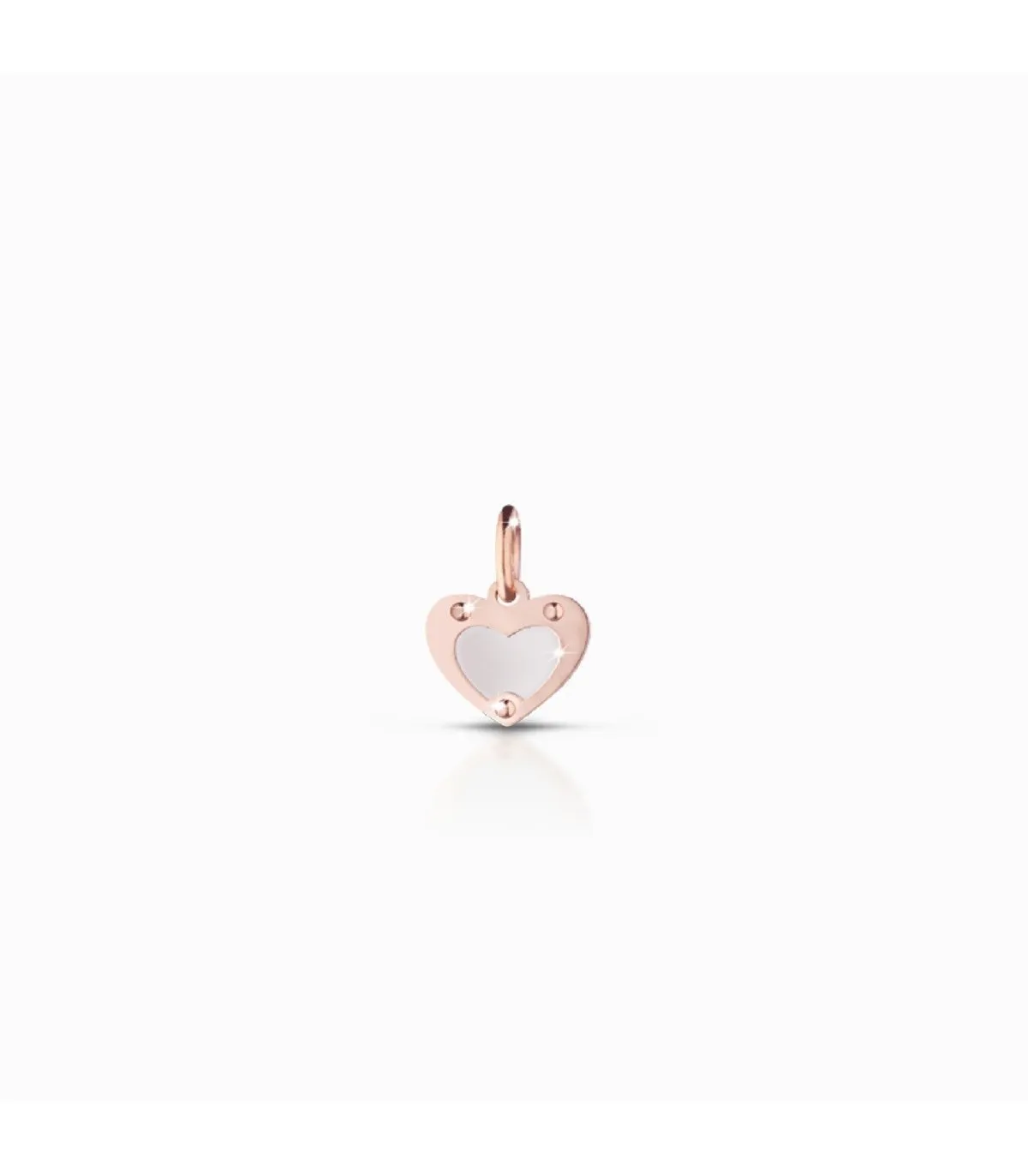 Le Bebé Lock Your Love Charm Cuore Oro Rosa 9 KT LBB163