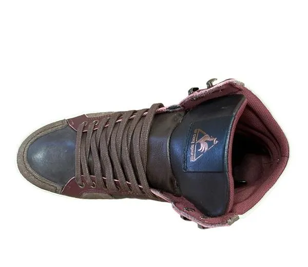 Le Coq Sportif men's sneakers shoe high Perpignan Burnished 1420713 mustard