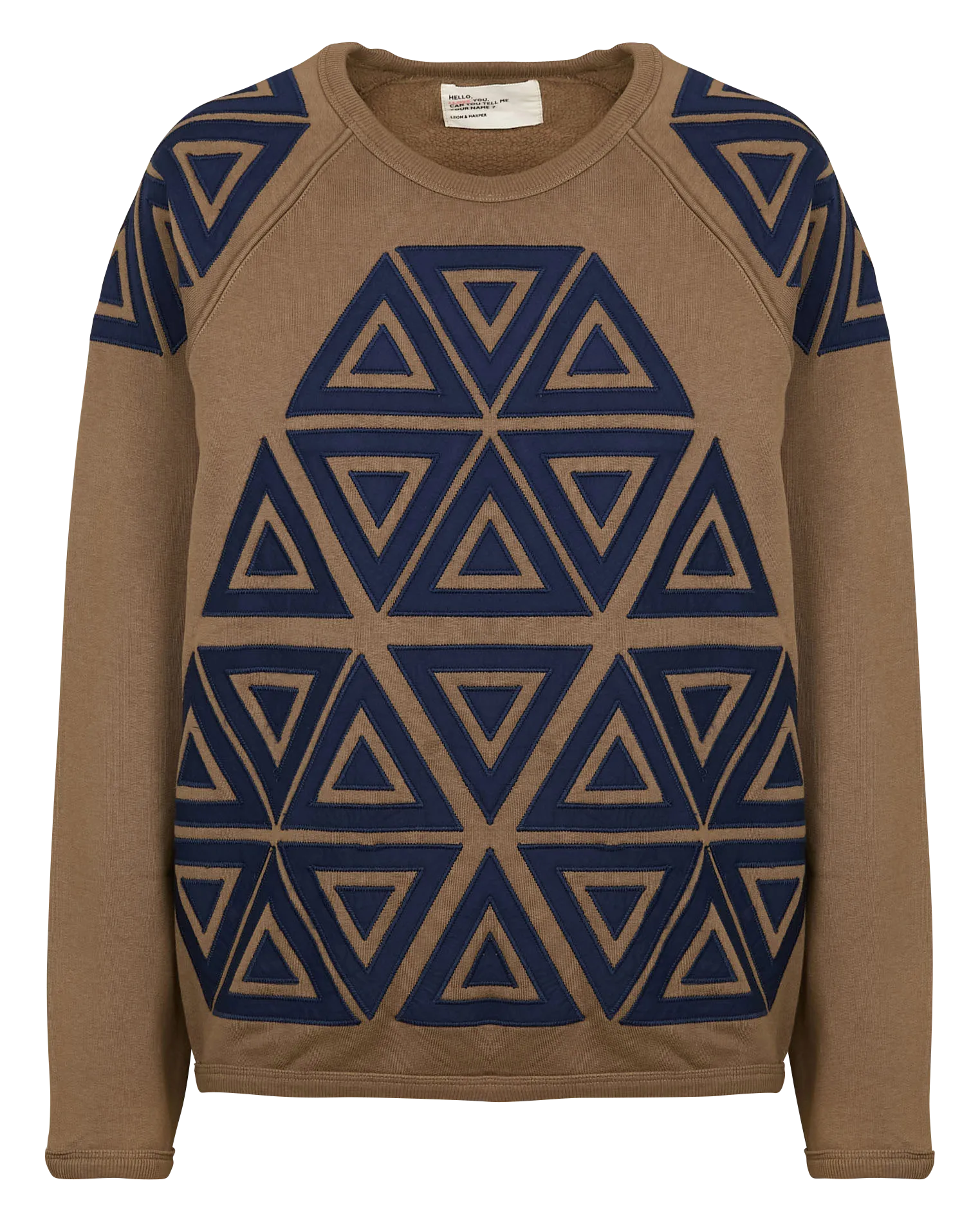  LEON & HARPER   SHINE - Felpa oversize scollo tondo in misto cotone bio | Multicolore
